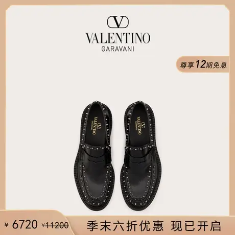 [季末优惠]华伦天奴VALENTINO男士 GENTLEGLAM 小牛皮乐福鞋图片