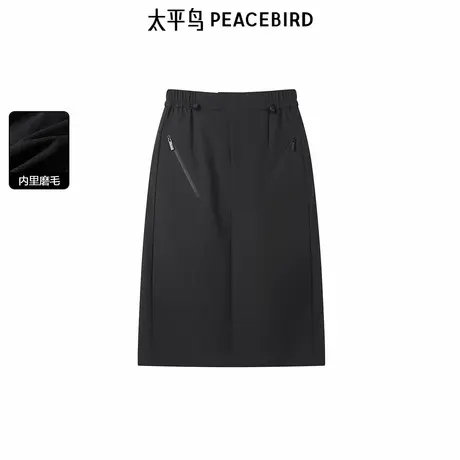 太平鸟年冬季新款时尚加绒冲锋长裙A3GFE4407图片