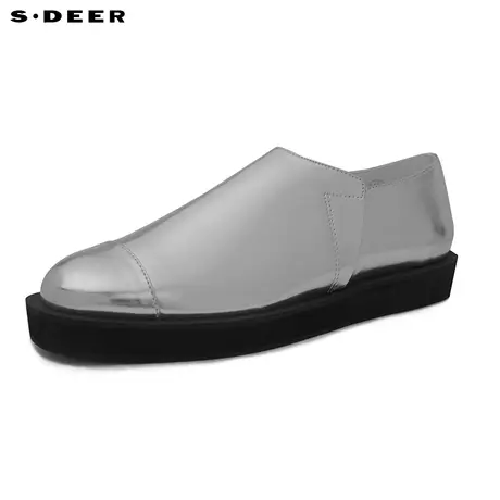 sdeer圣迪奥2018夏装休闲敞口一脚蹬厚底休闲女鞋S16283997商品大图