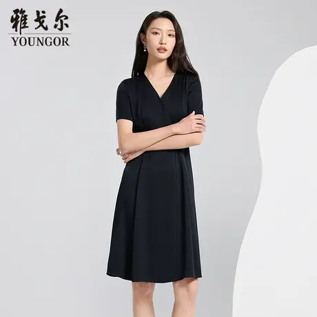 【商场同款】雅戈尔女士连衣裙夏季新款官方商务休闲精致连衣裙女图片