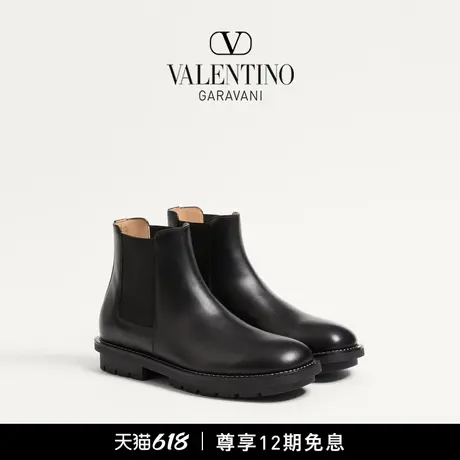 [早秋新品]华伦天奴VALENTINO男士 URBIE 小牛皮短靴图片
