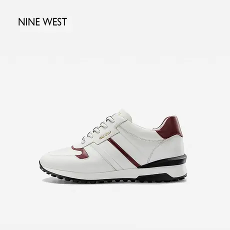 Nine West/玖熙休闲运动鞋男简约百搭真皮休闲鞋男鞋图片
