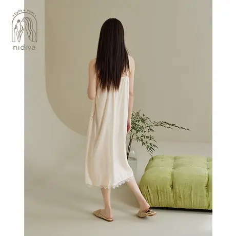 【凉感冰丝】睡衣睡裙女夏季长吊带裙时尚纯欲少女缎面轻奢家居服图片