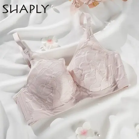 莎莲妮大胸显小夏季薄款文胸女聚拢调整型收副乳内衣性感蕾丝胸罩图片