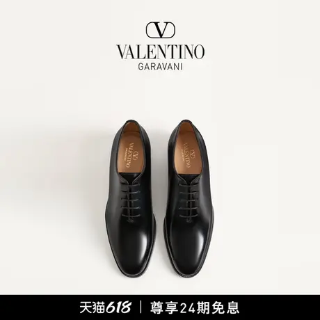[早秋新品]华伦天奴VALENTINO男士 PAS DES DIEUX 小牛皮牛津鞋图片
