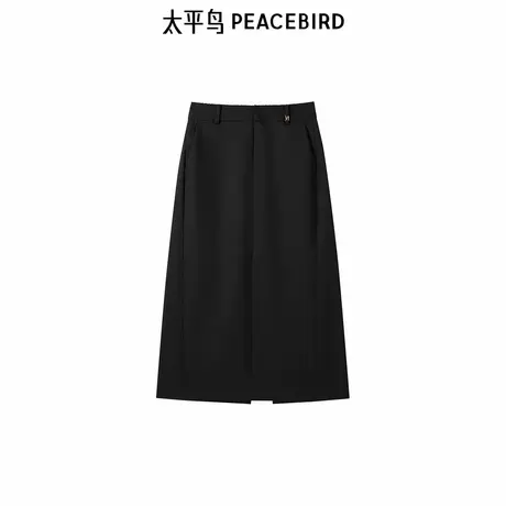 太平鸟女装年冬季新款气质直筒长裙A1GFE4131图片