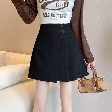 百褶裙女jk半身裙短裙夏天2024新款小个子学生高腰裙子显瘦a字裙图片