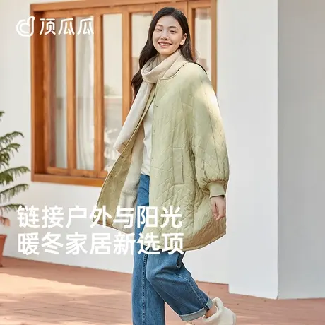 【软绵棉】睡衣女款冬季睡袍三层夹棉加厚可外穿家居服套装女秋冬图片