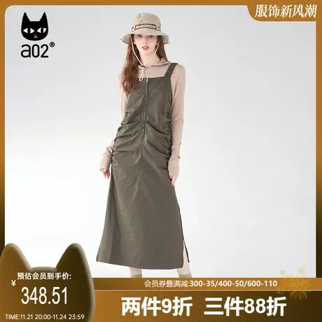 【Fuzzy style】a02潮酷背带裙2023秋季设计感裙子街头显瘦连衣裙图片