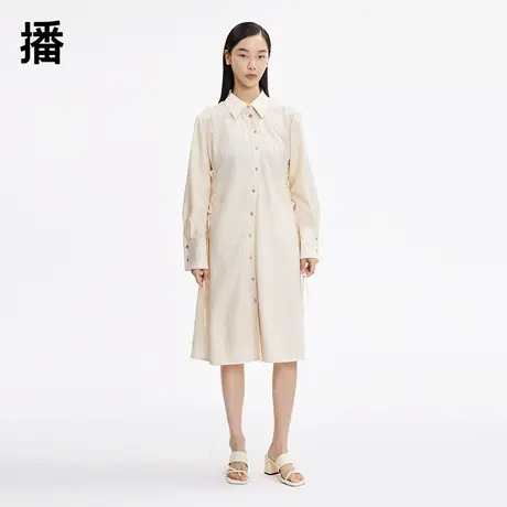 【呼呼专享】播衬衫连衣裙BDP3LD0480披上了秋色图片