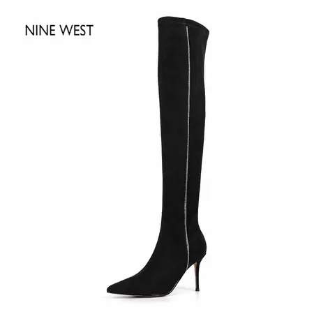 奥莱专供Nine West/玖熙尖头高跟长靴女修饰腿型高筒靴长筒靴靴子商品大图