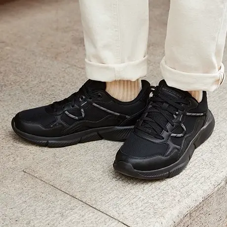 Skechers斯凯奇夏男运动鞋网面透气轻便休闲鞋厚底缓震耐磨跑步鞋图片