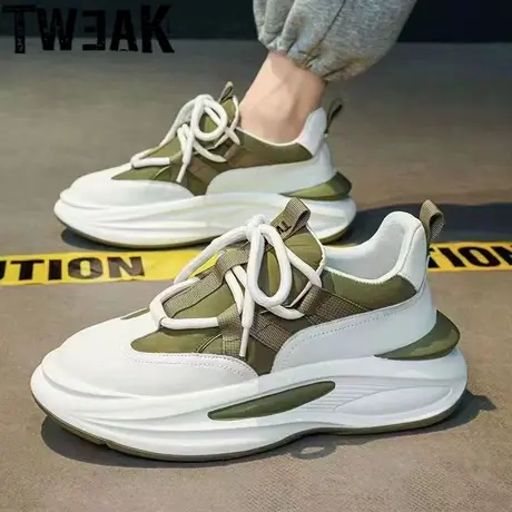 Tweak欧洲站男鞋秋冬季软底运动休闲鞋高端软底增高阿甘鞋潮鞋男图片
