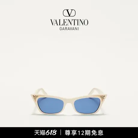 [礼物][12期免息]华伦天奴VALENTINO女士猫眼醋酸纤维太阳眼镜图片