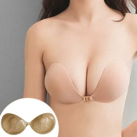 胸贴女婚纱用聚拢防下垂无肩带隐形内衣硅胶乳贴夏季性感防凸点图片