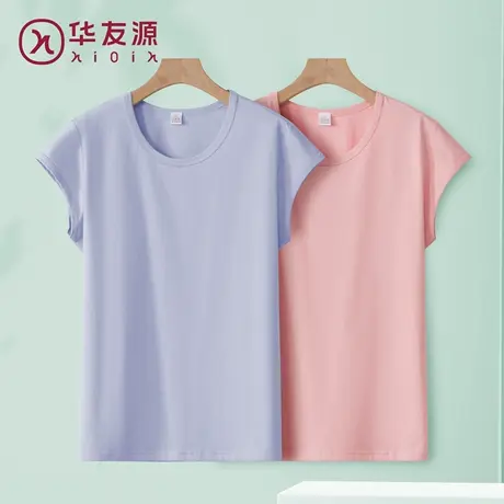 中老年女装夏季女士睡衣上衣短袖T恤妈妈装春夏季老人衣服打底衫图片