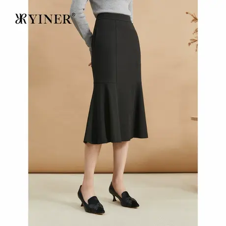 YINER音儿2024冬季新款半身裙8C34550110图片