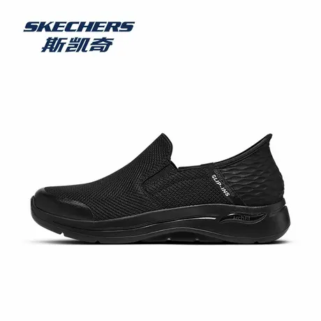 Skechers/斯凯奇一脚蹬闪穿鞋男鞋2025新款健步鞋男款轻便休闲鞋图片