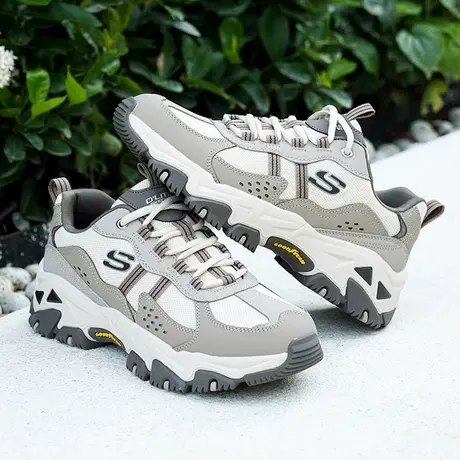 【成毅同款】Skechers斯凯奇夏季男鞋复古时尚增高户外运动休闲鞋图片