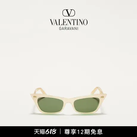 [礼物][12期免息]华伦天奴VALENTINO女士猫眼醋酸纤维太阳眼镜图片