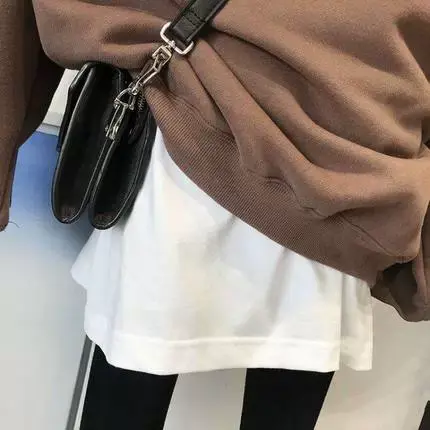 卫衣神器女遮屁股打底裤小p帘儿叠穿内搭假下摆冬季屁帘子半身裙图片