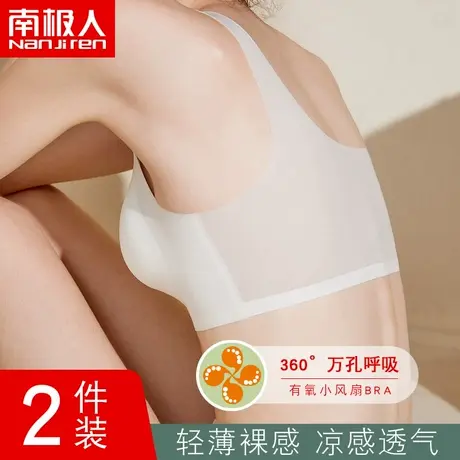 美背内衣女超薄款夏季大胸透气无钢圈胸罩背心式夏天无痕运动文胸图片