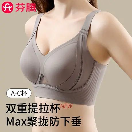 芬腾双提拉调整型内衣女小胸聚拢2025新款爆款收副乳防下垂文胸罩图片