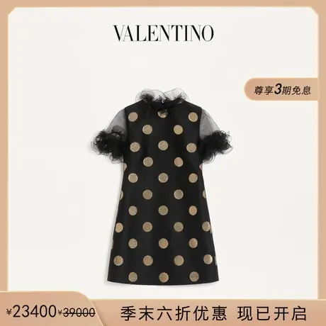 [季末优惠]华伦天奴VALENTINO女士 PLUSDEPOIS 波点印花连衣裙图片