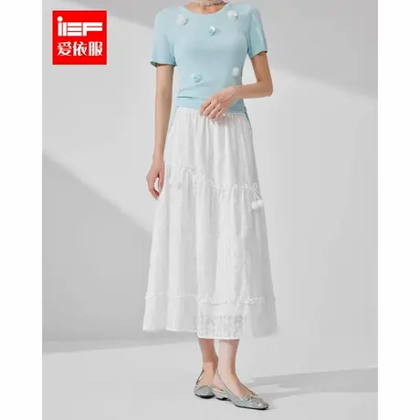 IEF/爱依服长裙2025夏季新款百搭月光少女甜美流行通勤时尚女单裙图片