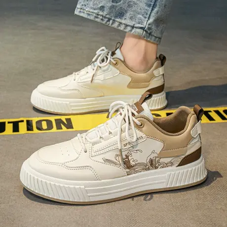 男鞋夏季透气2024新款潮流运动休闲平板鞋男款百搭青少年潮鞋春秋商品大图