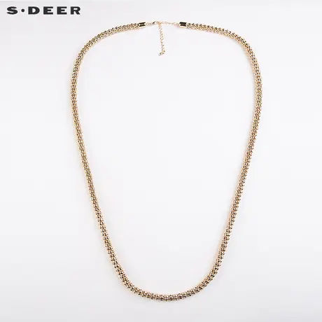 【商场同款】sdeer圣迪奥女长款简约项链配饰挂件饰品S16184343商品大图