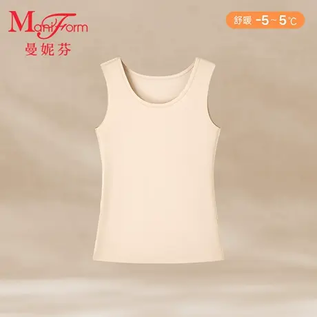 曼妮芬圆领背心女打底秋衣20210653图片