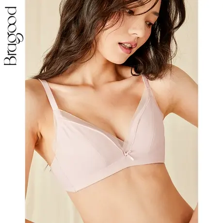 内衣女无钢圈春夏少女薄款无痕小胸聚拢收副乳轻薄美背蕾丝文胸罩图片