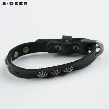 【商场同款】s.deer圣迪奥女士软皮时尚潮手链手环饰品S15284351商品大图