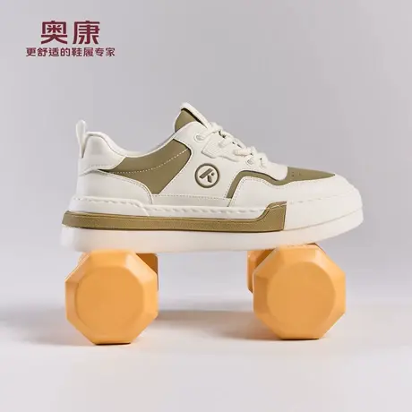 奥康 男鞋2025秋季新款日常百搭板鞋轻便柔软舒适休闲鞋门店发货图片