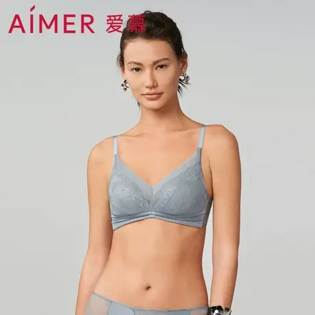 【好物体验专享】爱慕女无钢圈小胸聚拢/防凸点大胸显小花瓣内衣图片