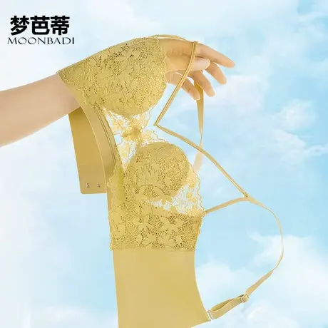 【清仓】梦芭蒂内衣女乳胶软支撑性感舒适大胸显小文胸罩花若恋梦图片