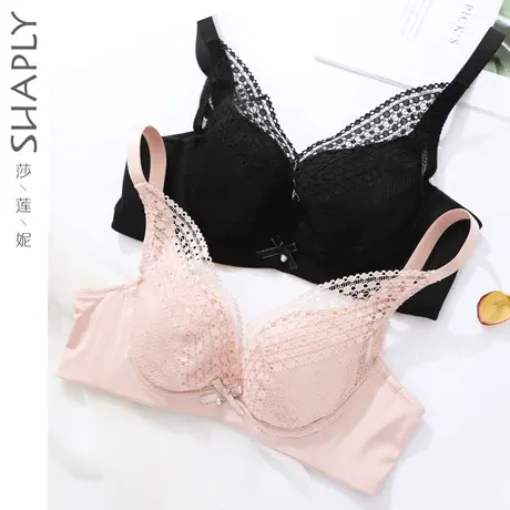 莎莲妮性感蕾丝薄款小胸文胸聚拢调整型集中女士内衣收副乳胸罩图片