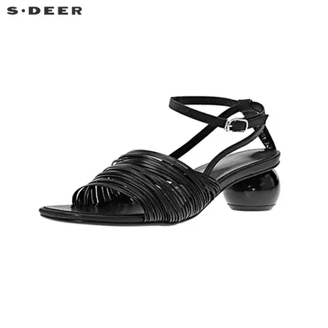 sdeer圣迪奥时尚复古编制凉鞋S20283964商品大图