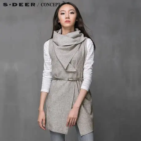 S&middot;DEER＼CONCEPT【上新】圣迪奥专柜正品优雅羊毛马夹4381625商品大图