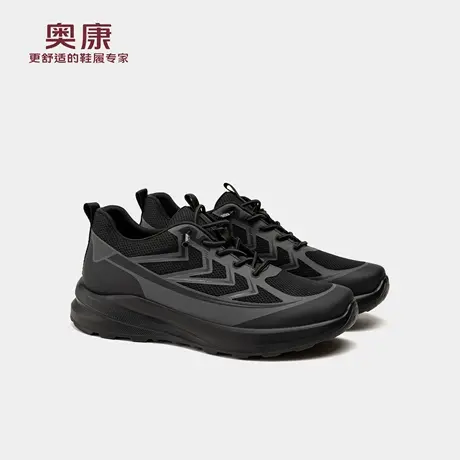 奥康 2025秋季新款男鞋休闲鞋时尚轻便透气免系带一脚蹬运动鞋图片