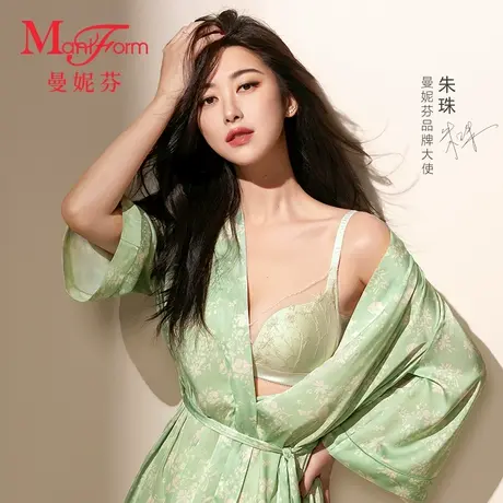 曼妮芬2025春夏舒适无钢圈性感蕾丝文胸女士聚拢内衣胸罩20812412图片