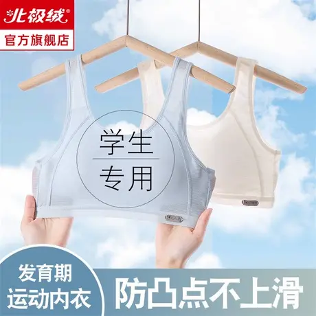 少女文胸学生运动内衣女防震跑步背心初高中青春发育期固定杯文胸图片