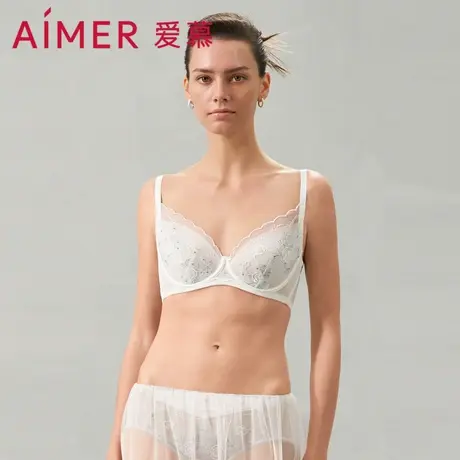爱慕艾莎内衣女薄杯文胸/花瓣内衣隐孔杯大胸显小文胸AM139371图片