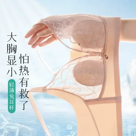 梦芭蒂夏季薄款大胸显小内衣女上托防垂穿衣显瘦文胸罩2025新款图片