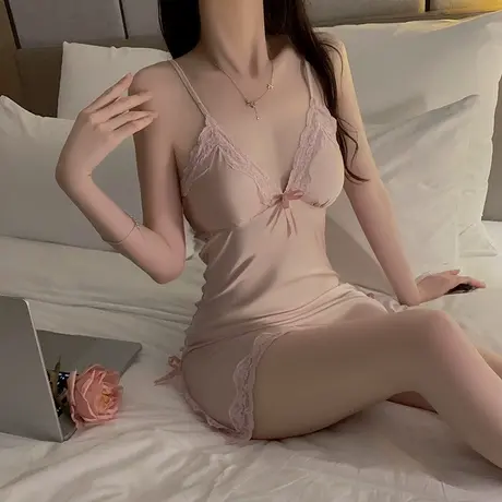 法式性感睡衣女新娘伴娘晨袍高级感睡袍冬季女款睡裙浴袍套装春秋商品大图