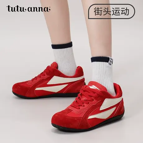 tutuanna春秋女士短袜街头运动风字母刺绣棉质透气百搭短袜女图片