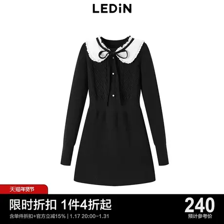 【商场同款】乐町2023秋冬赫本风法式千金风显瘦连衣裙C1FAD4249图片