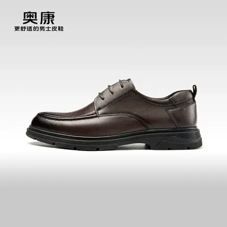 奥康男鞋2023秋季新款低帮商务正装德比鞋男士真皮耐磨舒适鞋商品大图