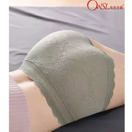 蕾丝内裤女无痕收腹中腰夏季薄款棉性感纯欲少女生图片